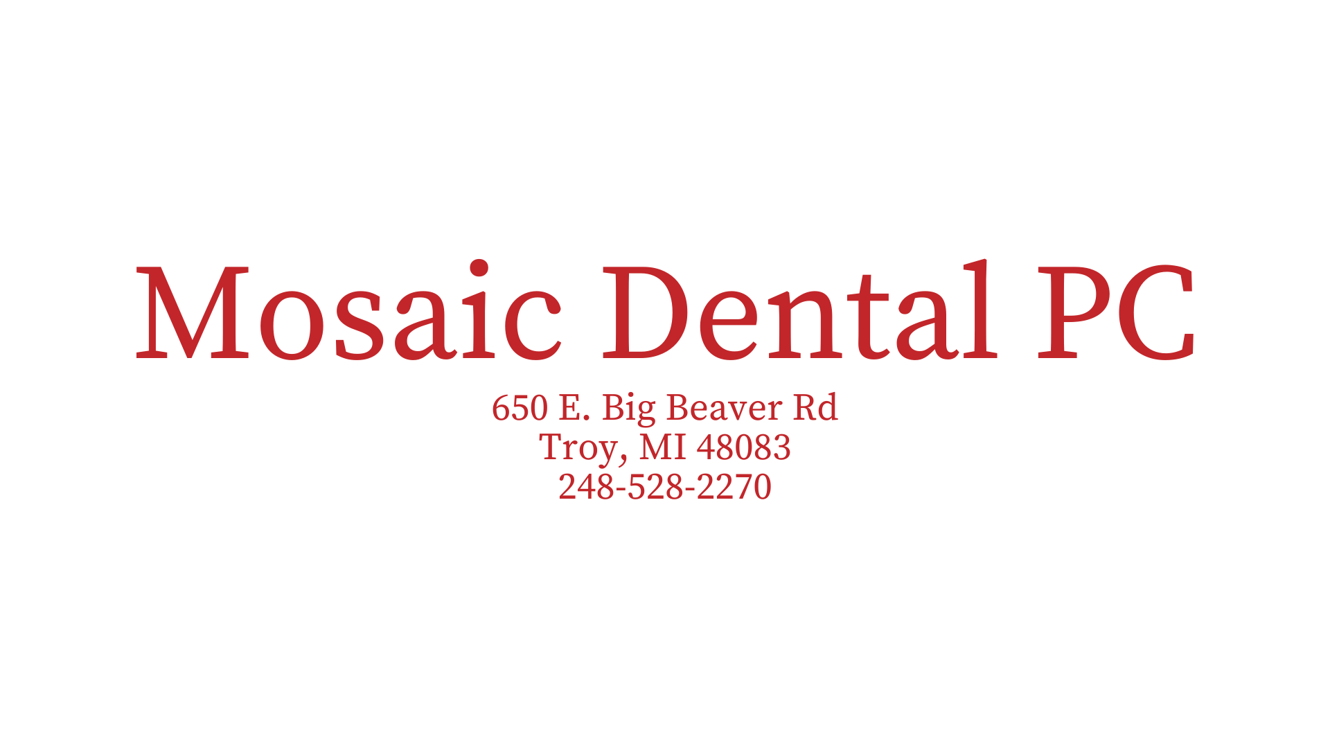 Mosaic Dental logo for website