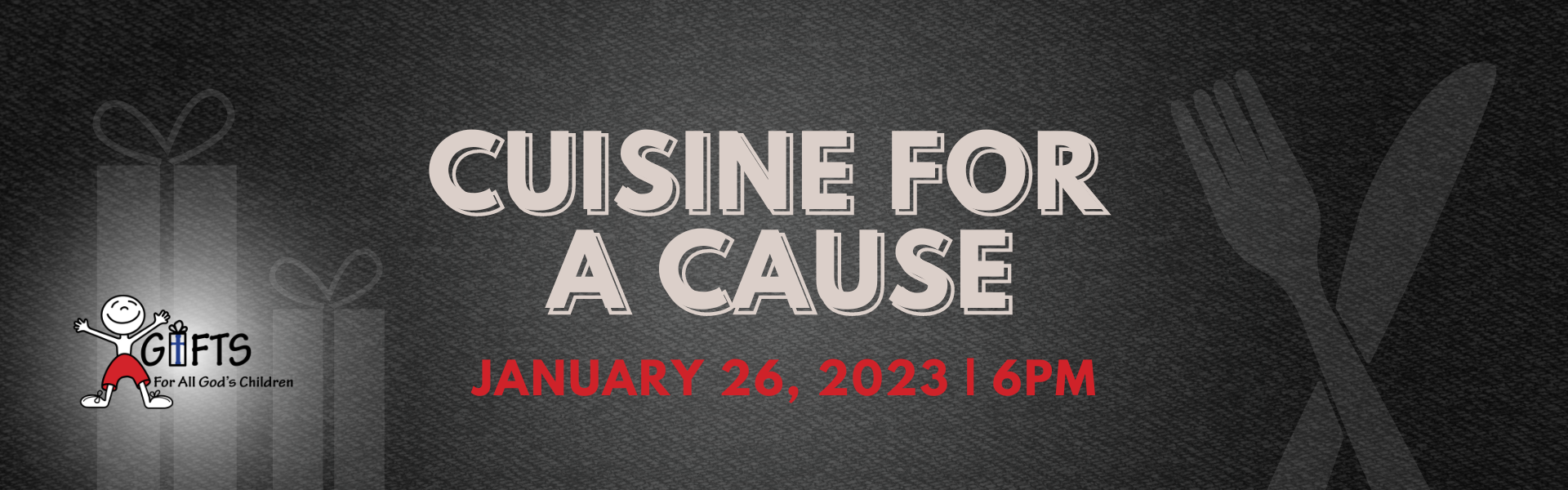 Cuisine for a Cause Banner